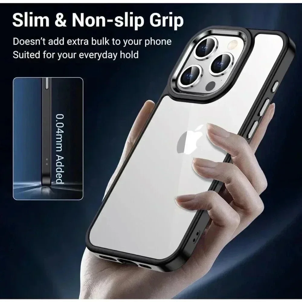 Justcool for iPhone 15 Pro 6.1” Case Military Grade‎ With 2 Screen Protectors